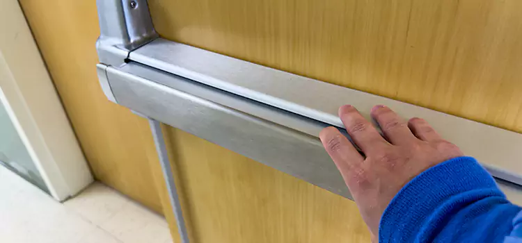 Installing a Push Bar on a Door Champaign